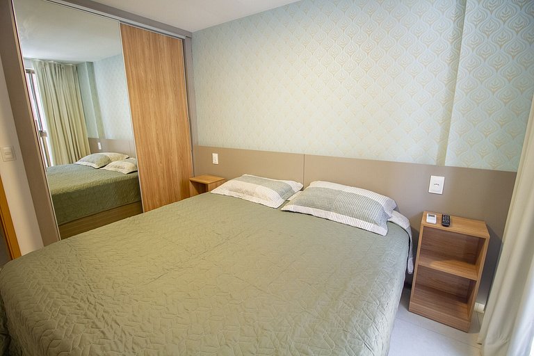 Apartamento c/ Varanda Ambientado e Mobiliado no Eco Summer