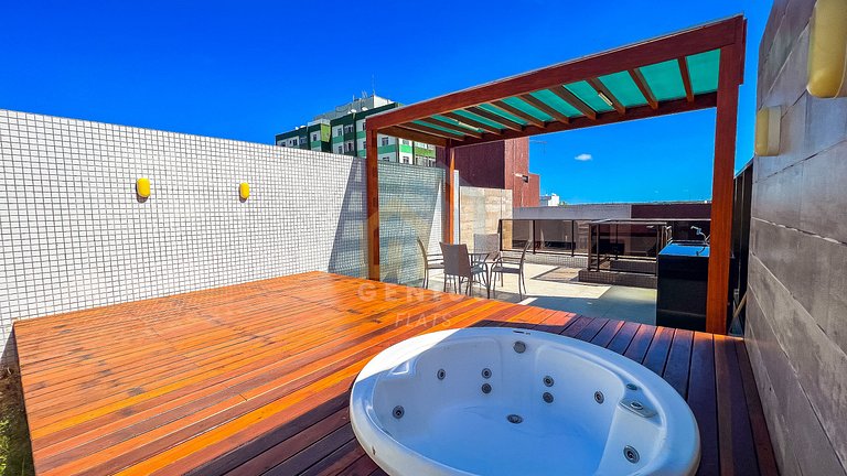Cobertura de 2 quartos no Eco Summer Tambaú