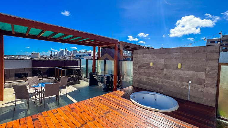 Cobertura de 2 quartos no Eco Summer Tambaú