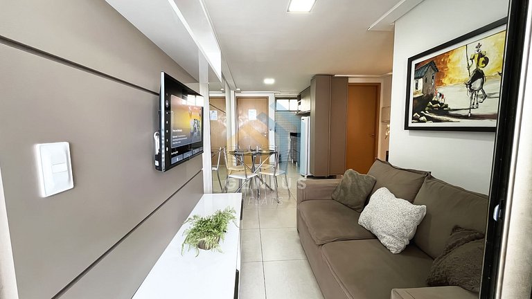 Apartamento de 2 quartos no Eco Summer Tambaú
