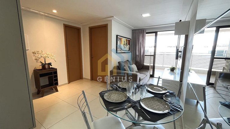 Apartamento de 2 quartos no Eco Summer Tambaú