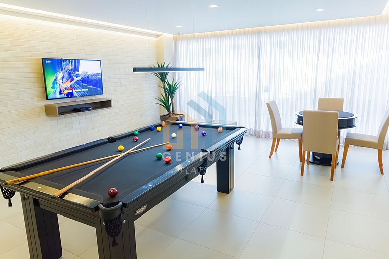 Apartamento c/ Varanda Ambientado e Mobiliado no Eco Summer