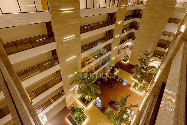 Apartamento c/ Varanda Ambientado e Mobiliado no Eco Summer