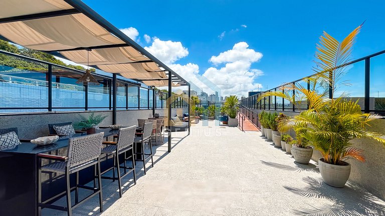 Studio com Vista Mar em Cabo Branco, JP | Genius Flats