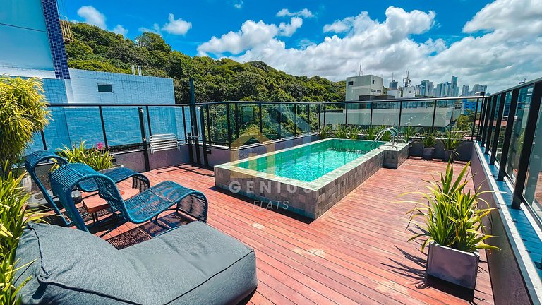 Studio com Vista - Bauten Áurea Cabo Branco #AD02J