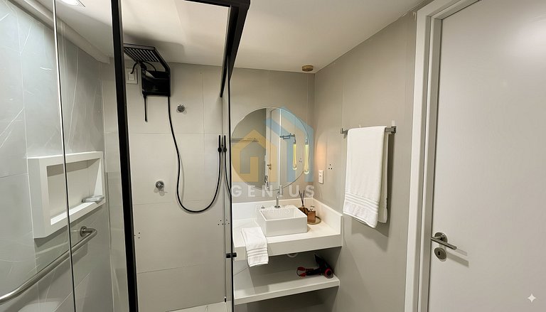 Studio com Vista Mar em Cabo Branco, JP | Genius Flats