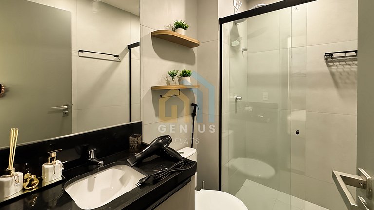 Lindo e Moderno Studio no SOlaz Manaíra #DN02J