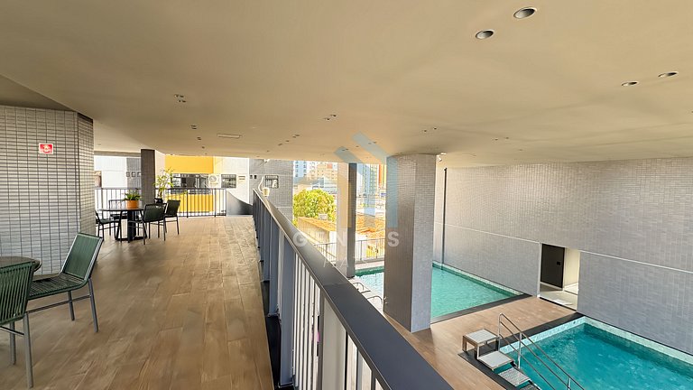 Lindo e Moderno Studio no SOlaz Manaíra #DN02J