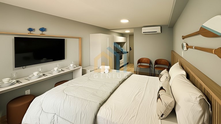 Estúdio Vista Mar - W Tambaú #EP02J