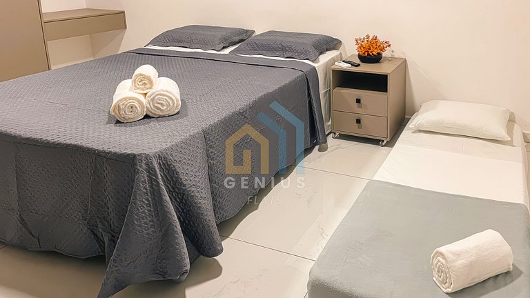 Belíssimo Apto 2 Quartos - Move Tambaú #HS02J