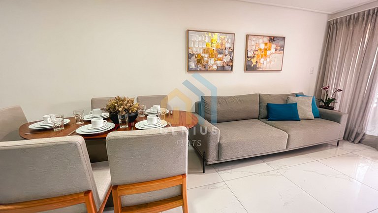 Belíssimo Apto 2 Quartos - Move Tambaú #HS02J