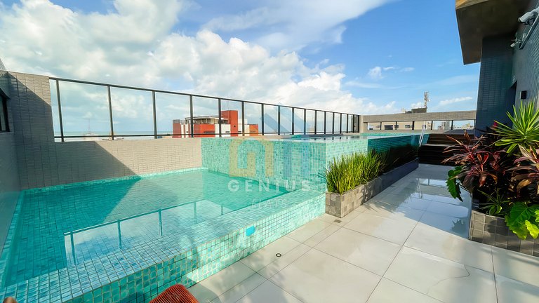 Belíssimo Apto 2 Quartos Unigreen Manaíra #FU02J