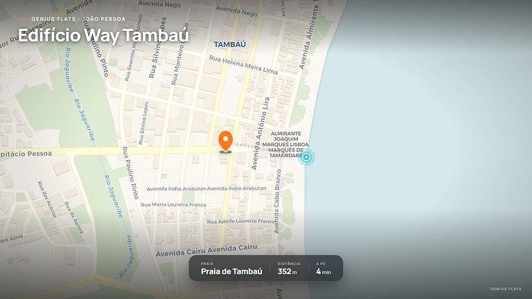 Way Tambaú próximo ao Letreiro João Pessoa - Genius Flats